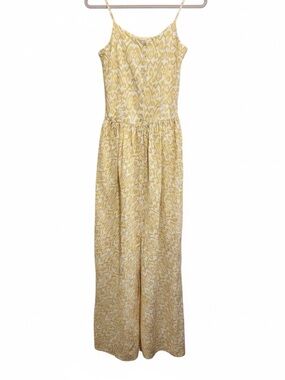 Sunlit Yellow Maxi Dress with Spaghetti Straps Scandi - Cottage - Coastal